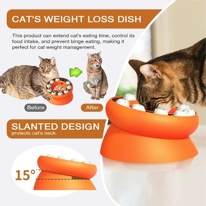 "Food Challenge for Cats – Slow Feeder & Puzzle in One! " 🐱🎉