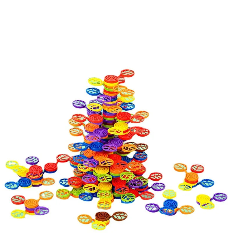 60/120 Pcs Rainbow Tree Plastic Stacking Blocks 🥰