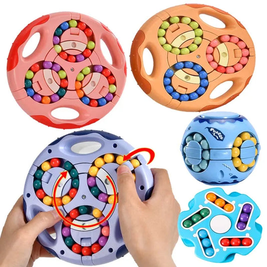 🎲 3-in-1 Rotating Magic Ball Cube for Kids – Fun & Focus in One Toy! ✨