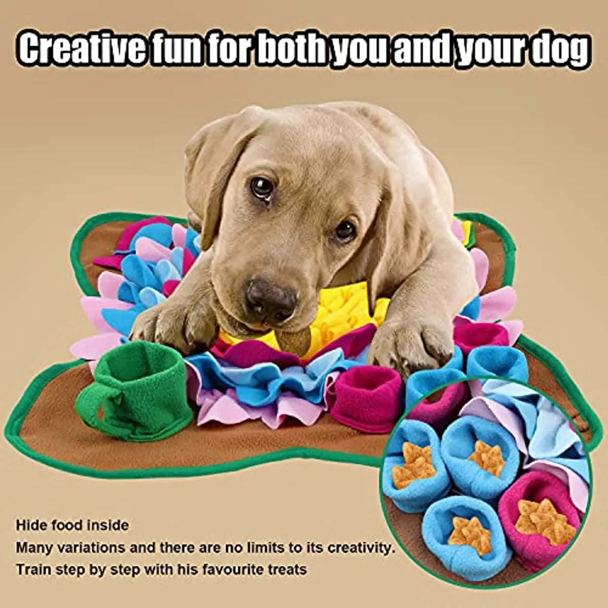 Snuffle Mat for Dogs and Cats – Intelligence and Anti-Choking Mat for Slow Feeding 🐾