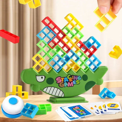 Cartoon Stacking Blocks Balance Tower 😍